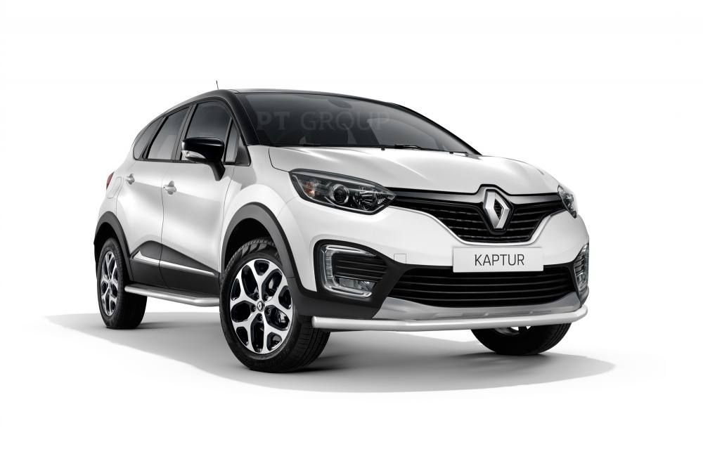 

Защита переднего бампера одинарная d=63 мм (НПС) Renault Kaptur 2016-, RKA220203