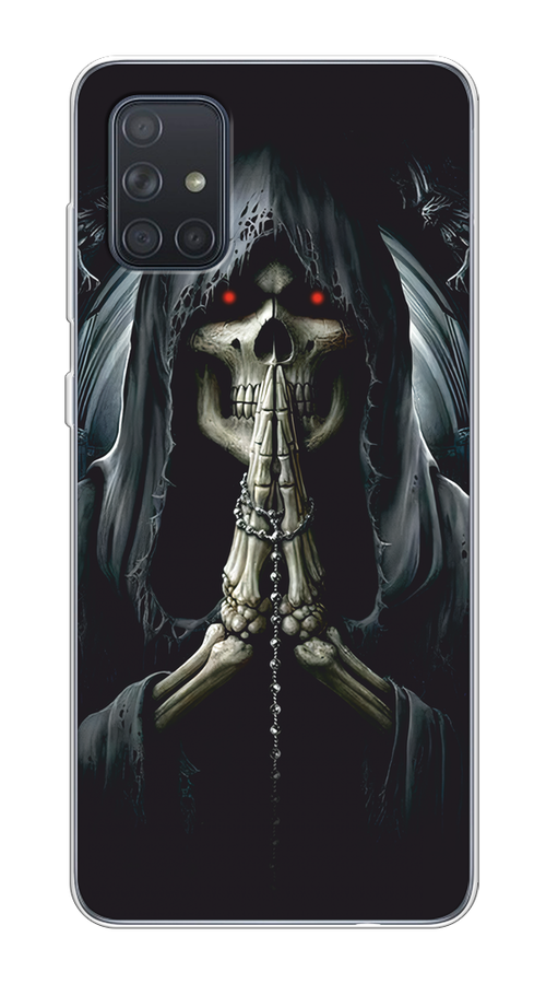 

Чехол на Samsung Galaxy A71 4G "Молитва", Серый, 29050-1
