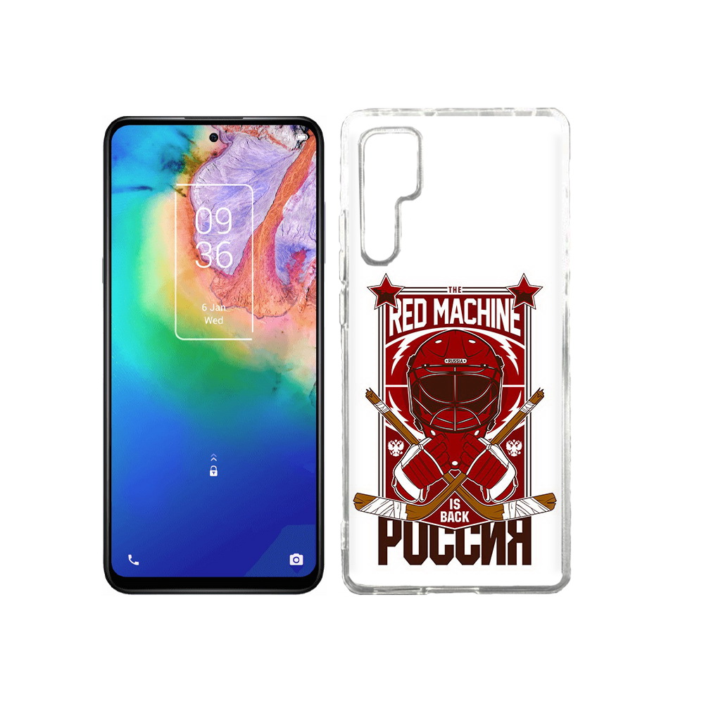 

Чехол MyPads Tocco для TCL 20 Pro хоккей россия, Прозрачный, Tocco