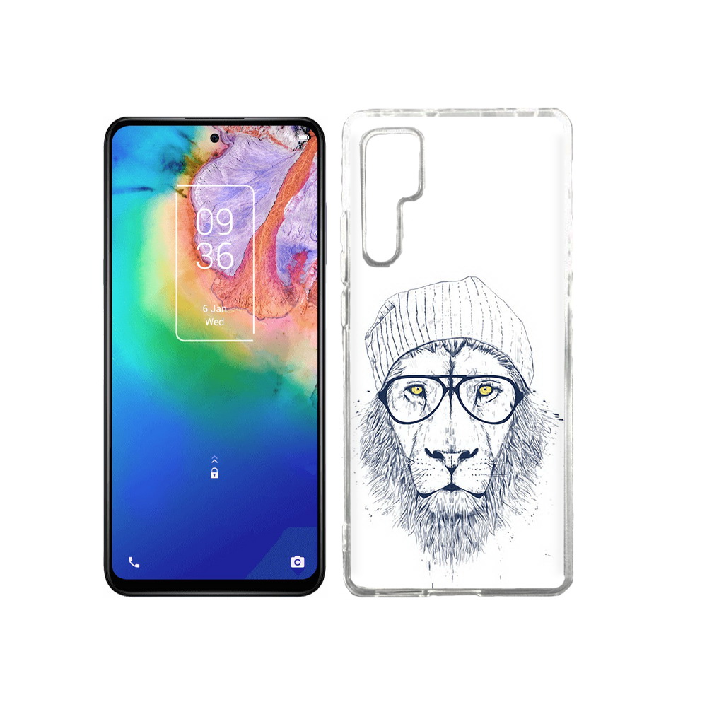 

Чехол MyPads Tocco для TCL 20 Pro хиппи лев, Прозрачный, Tocco