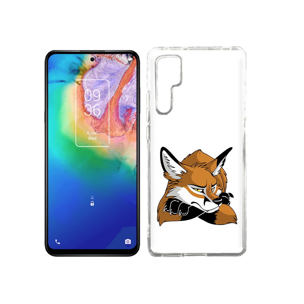 

Чехол MyPads Tocco для TCL 20 Pro фокс, Прозрачный, Tocco