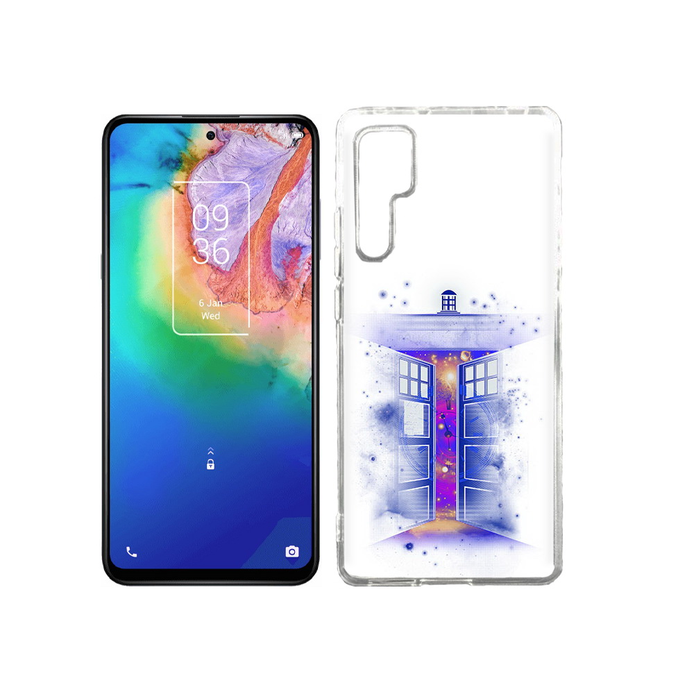 

Чехол MyPads Tocco для TCL 20 Pro фиолетовый уголок абстракция, Прозрачный, Tocco