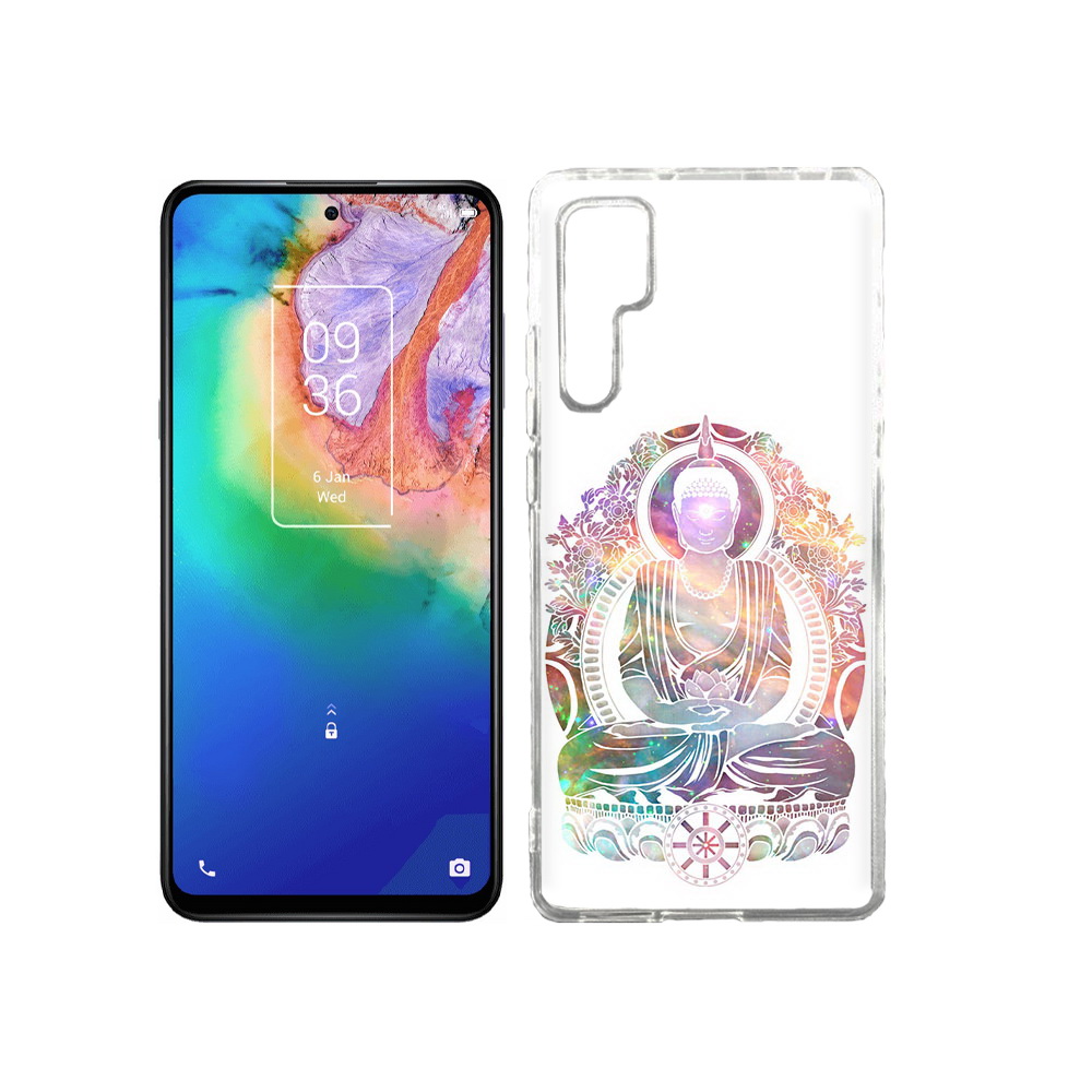 

Чехол MyPads Tocco для TCL 20 Pro умный мужчина абстракция, Прозрачный, Tocco