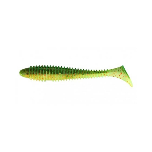 

Приманка силиконовая (мягкая) KEITECH SWING IMPACT FAT (13422/3,8"/EA#05 Hot Fire Tiger), Зеленый