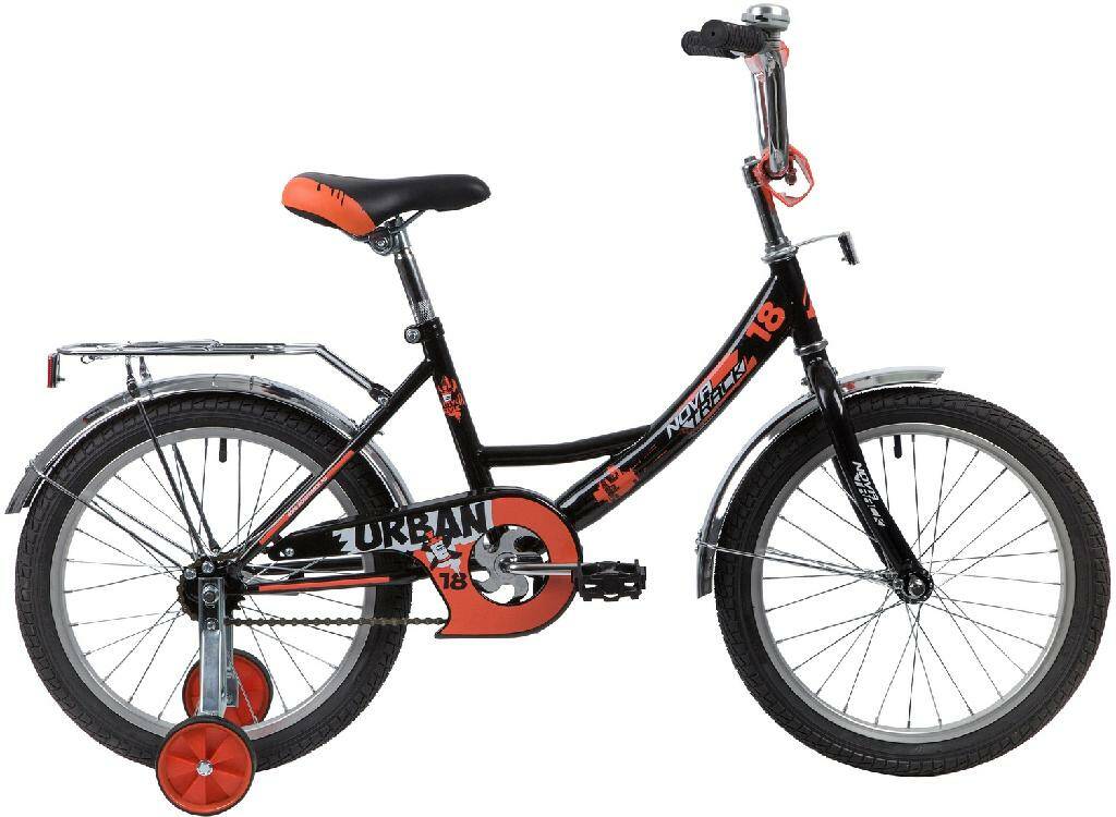 

Велосипед детский Novatrack Urban 18 (2020) чёрный 139668 (183URBAN.BK20)