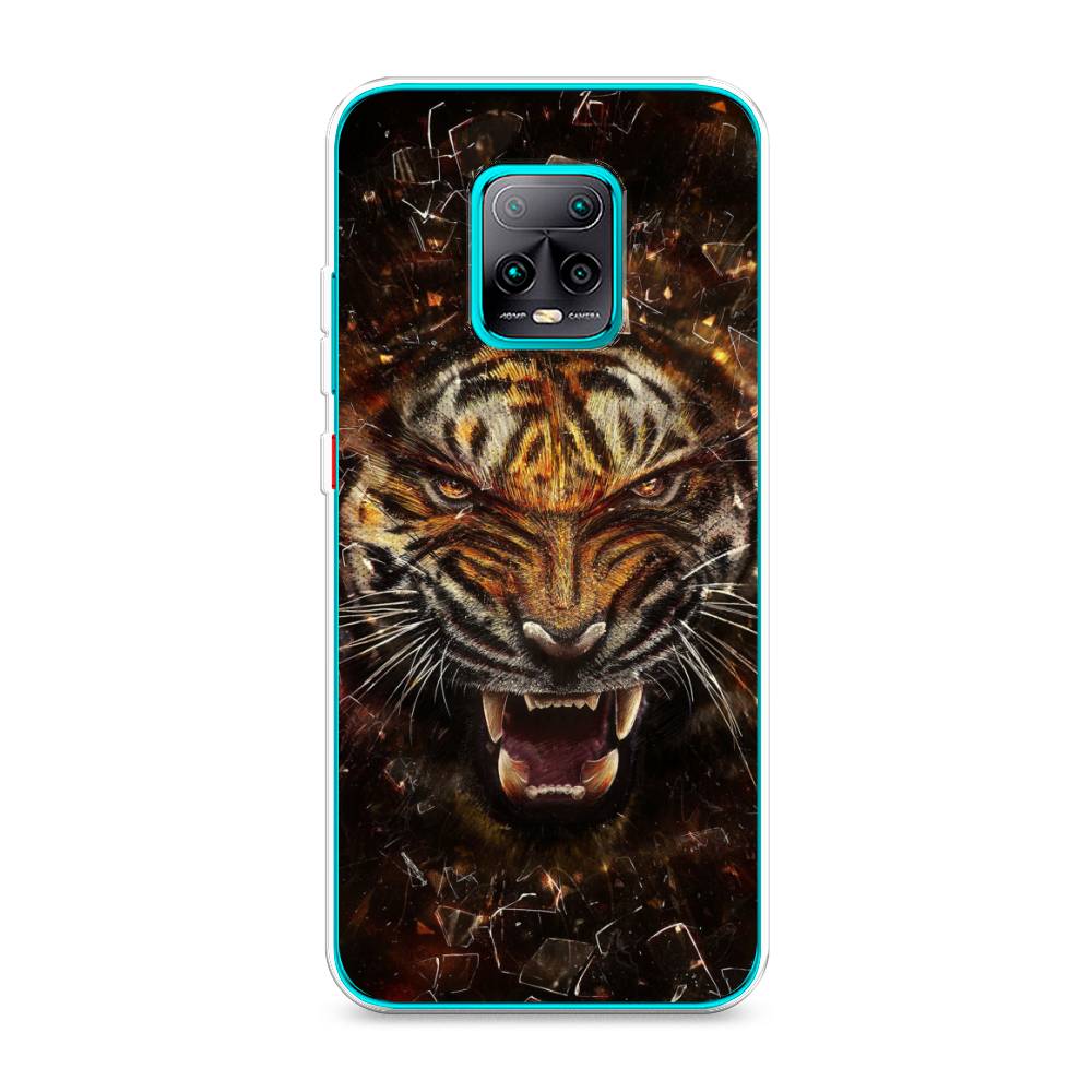 

Чехол на Xiaomi Redmi 10X 5G/Pro 5G "Тигр осколки", Оранжевый;серый;черный, 38750-1