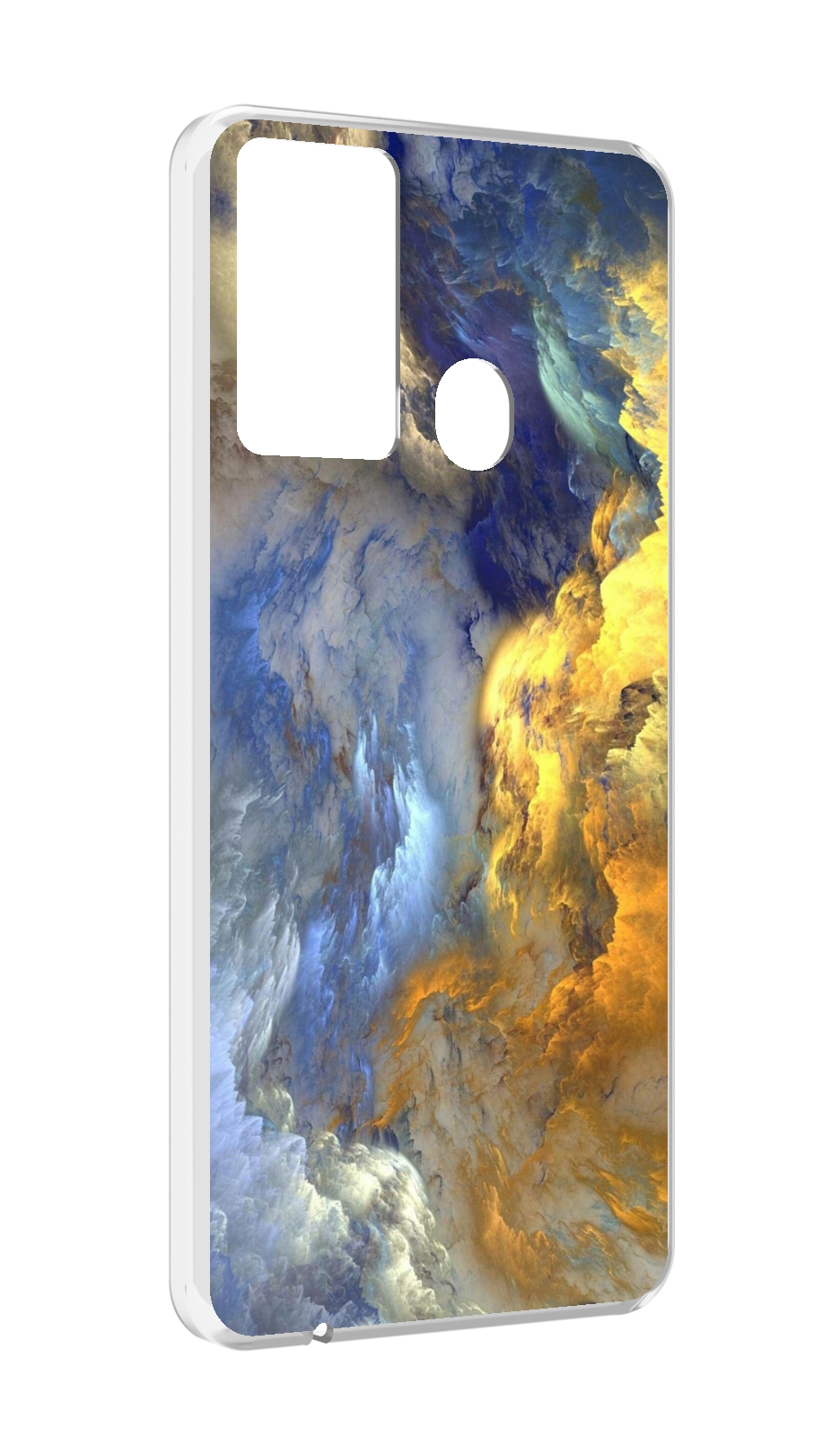 

Чехол MyPads мраморное небо для Itel P37/Itel Vision 2S, Прозрачный, Tocco