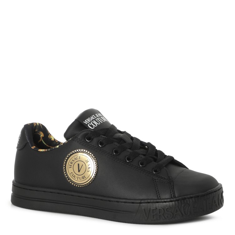 фото Кеды женские versace jeans 72va3sk8 черные 38 eu