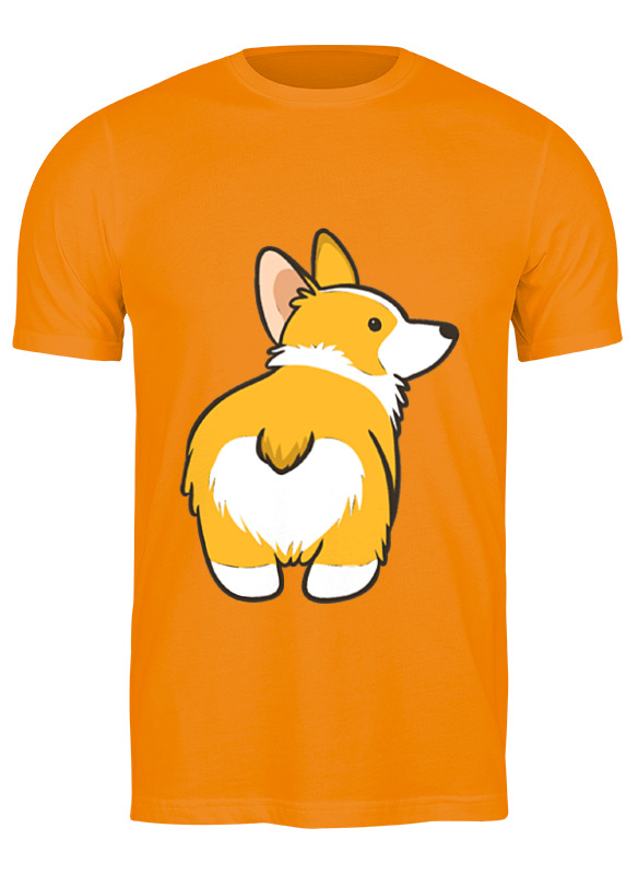 

Футболка мужская Printio Corgi / корги оранжевая 2XL, Оранжевый, Corgi / корги