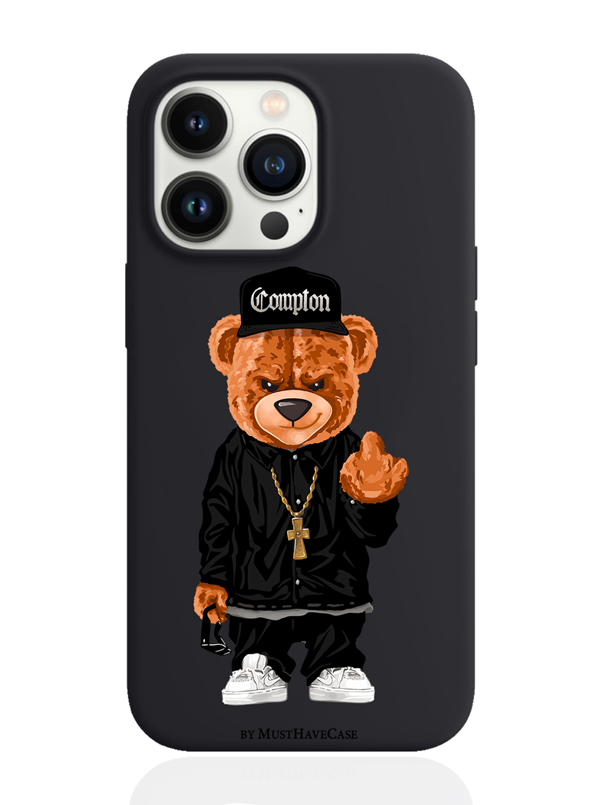 фото Чехол musthavecase для iphone 13 pro мишка compton