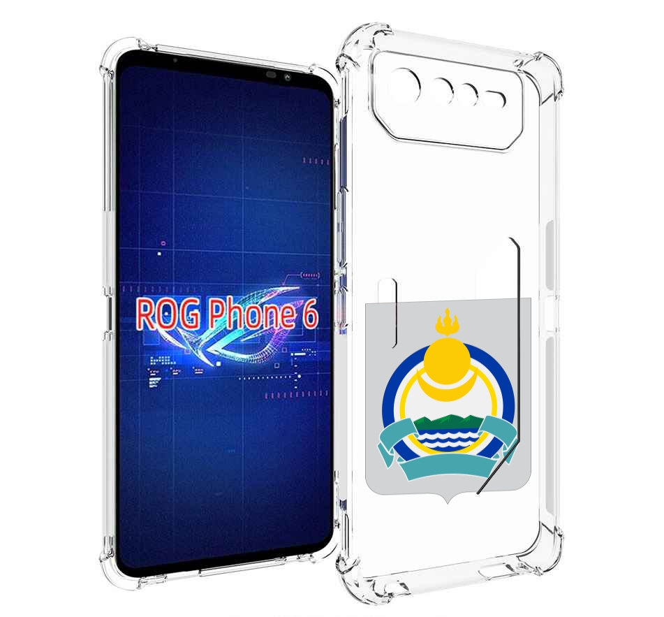 

Чехол MyPads герб-бурятия для Asus ROG Phone 6, Прозрачный, Tocco