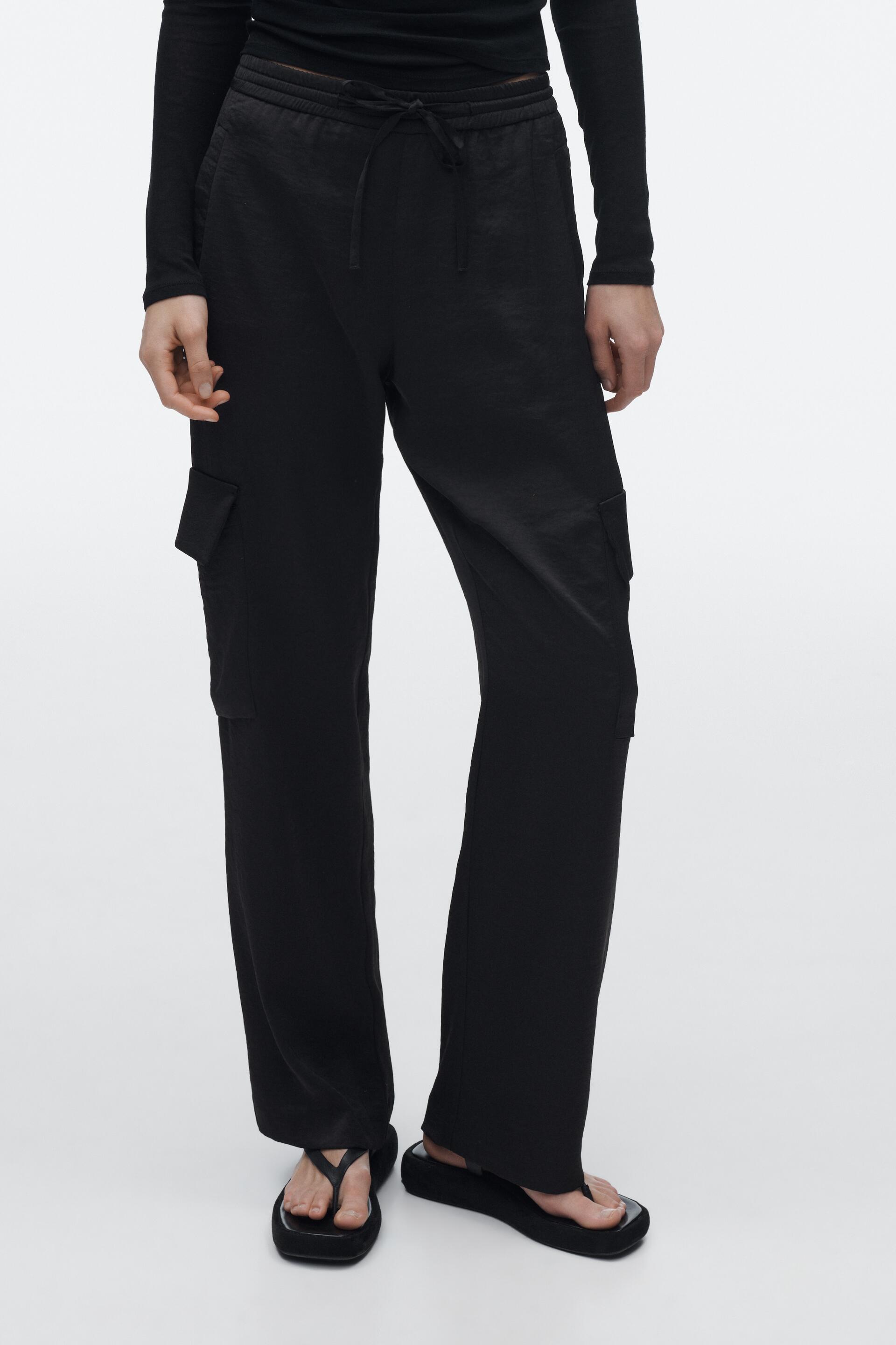 

Брюки женские ZARA 02634851 черные S (доставка из-за рубежа), Черный, 02634851