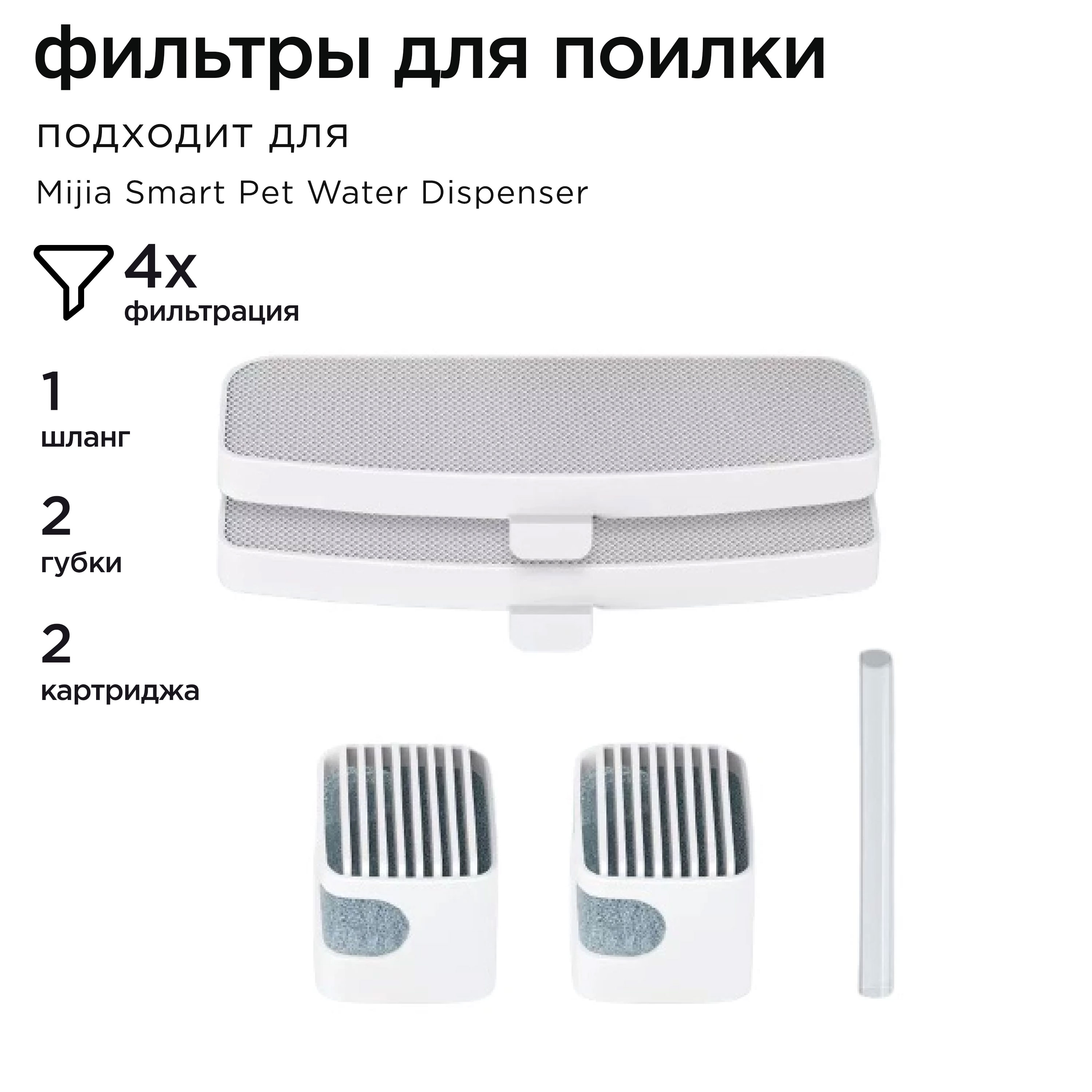 Фильтр для Xiaomi Mijia Smart Pet XWWF01MG, серый- XWFE01MG