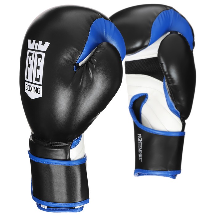 

FIGHT EMPIRE Перчатки боксёрские FIGHT EMPIRE, MAX FORCE, 12 унций, Черный;белый;синий