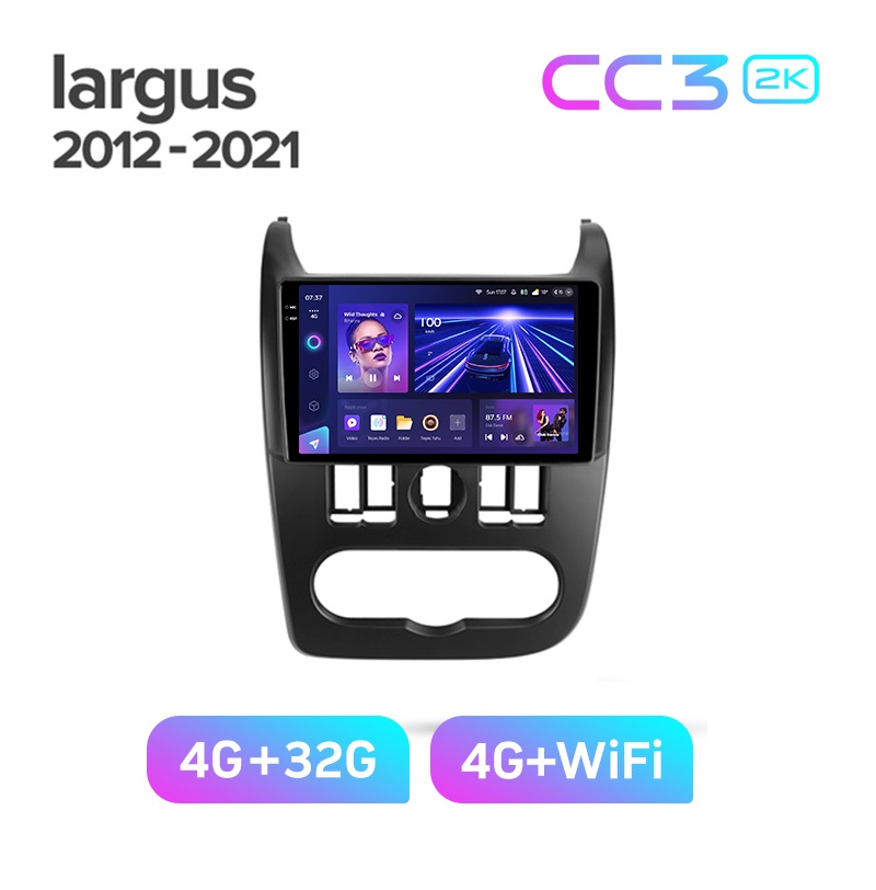 Магнитола TEYES LADA LARGUS 2009-2020г CC3 2K 432ГБ 3489000₽