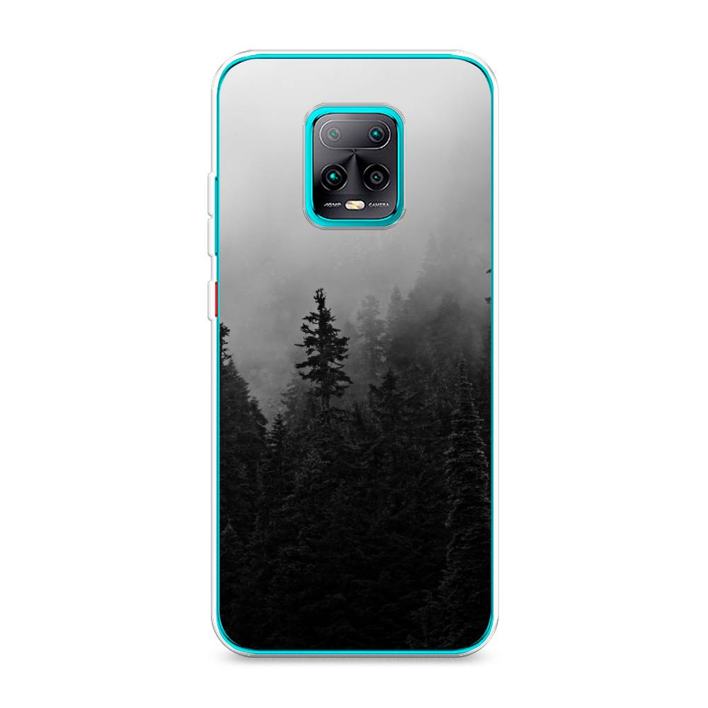 

Чехол на Xiaomi Redmi 10X 5G/Pro 5G "Туманный лес", Серый;черный, 38750-2