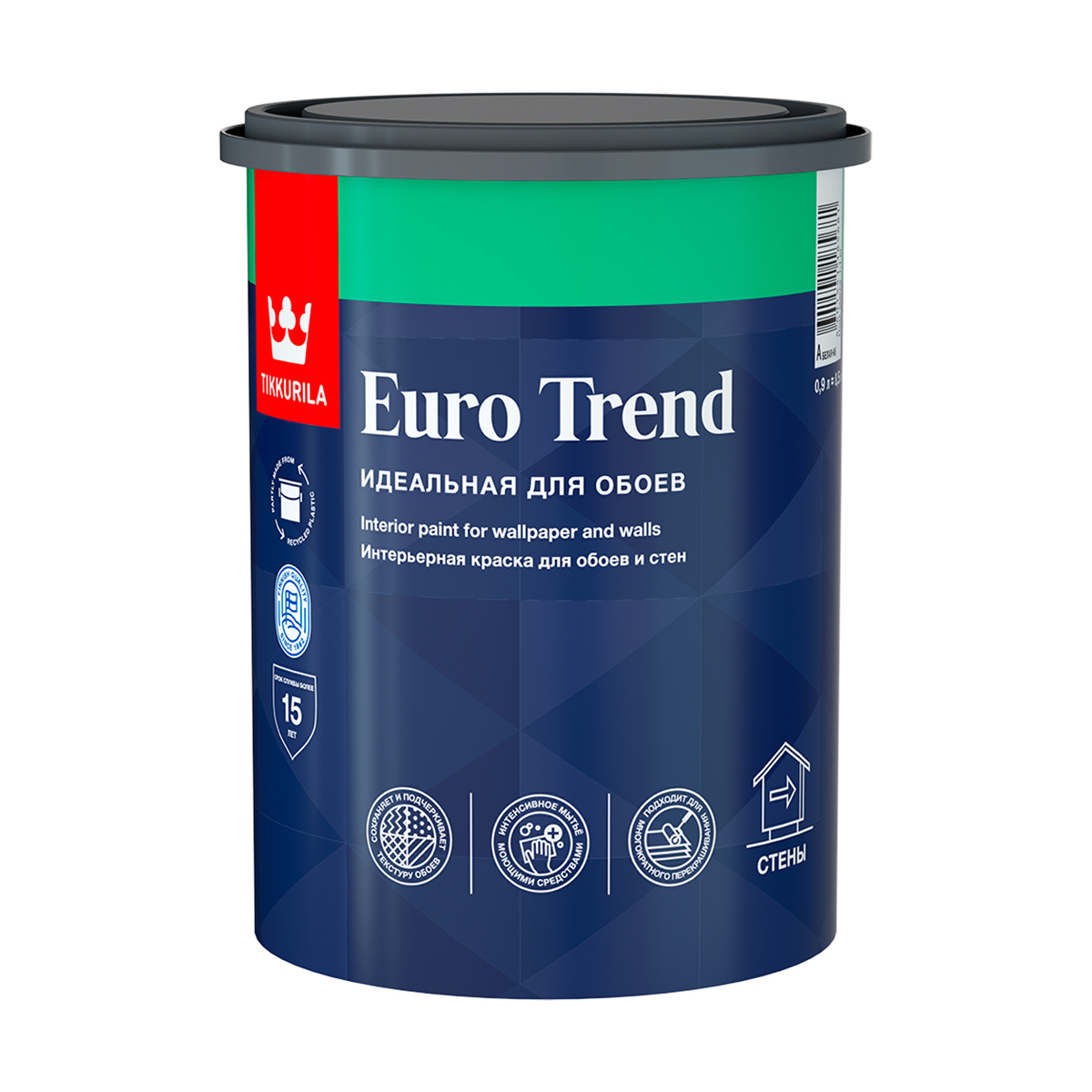 Краска Tikkurila Euro Trend, база A, 0,9 л