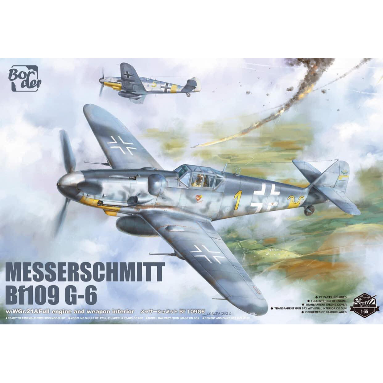 

Сборная модель Border Model 1/35 Истребитель Messerschmitt Bf 109G-6 BF-001