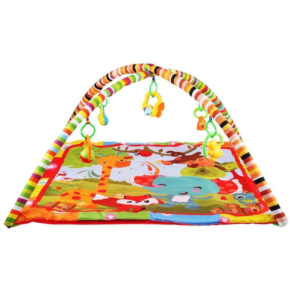 фото Развивающий коврик умка забавный лисенок с игрушками на подвеске