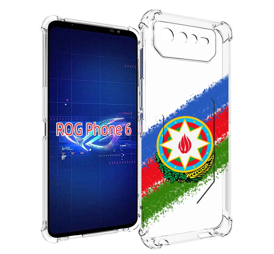 

Чехол MyPads герб флаг Азербайджана для Asus ROG Phone 6, Прозрачный, Tocco