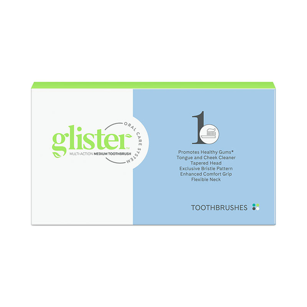 Универcальные зубные щетки для взрослых Glister мягкая жесткость щетины зеленая daswerk зубные щетки medium soft