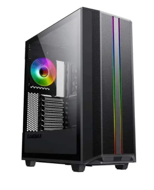 

GameMax Корпус Precision COC Black (T808) (ATX, Черн, 2*USB 3.0, Зак.стекло, 1*120мм+ COC,