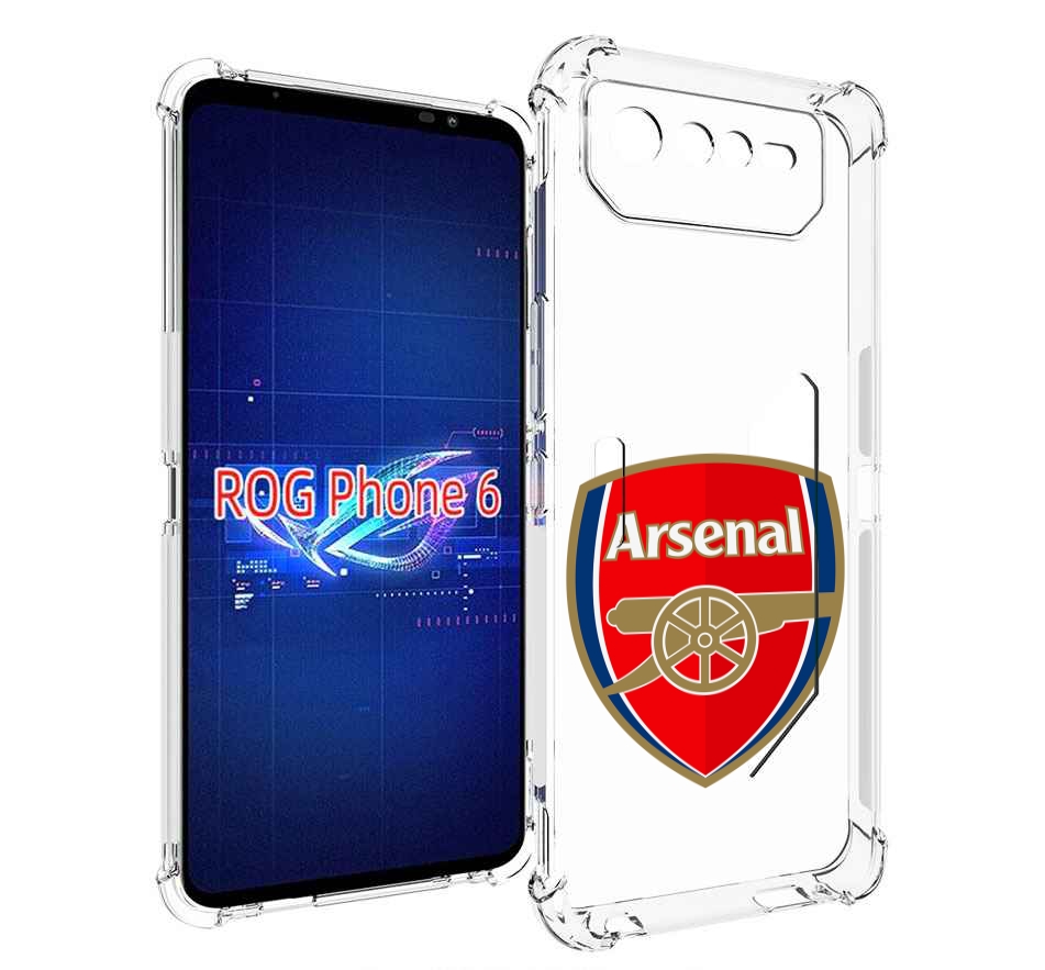 

Чехол MyPads ФК Арсенал логотип для Asus ROG Phone 6, Прозрачный, Tocco