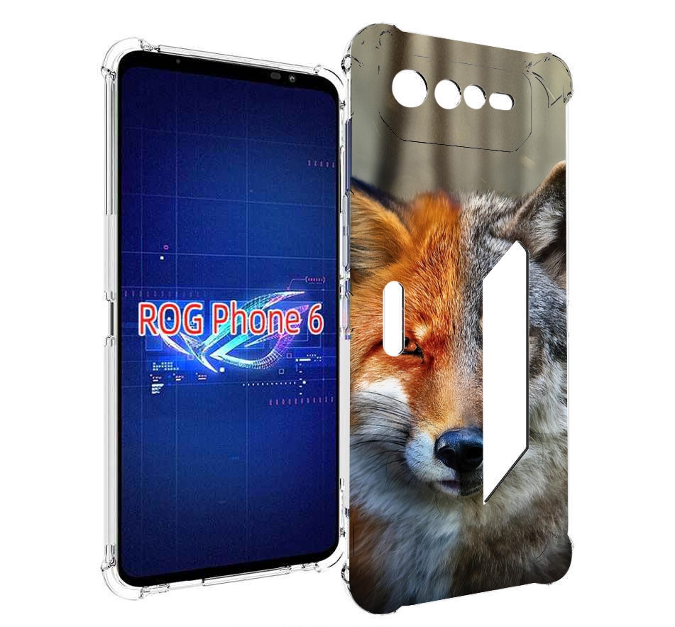 

Чехол MyPads волк-лиса для Asus ROG Phone 6, Прозрачный, Tocco