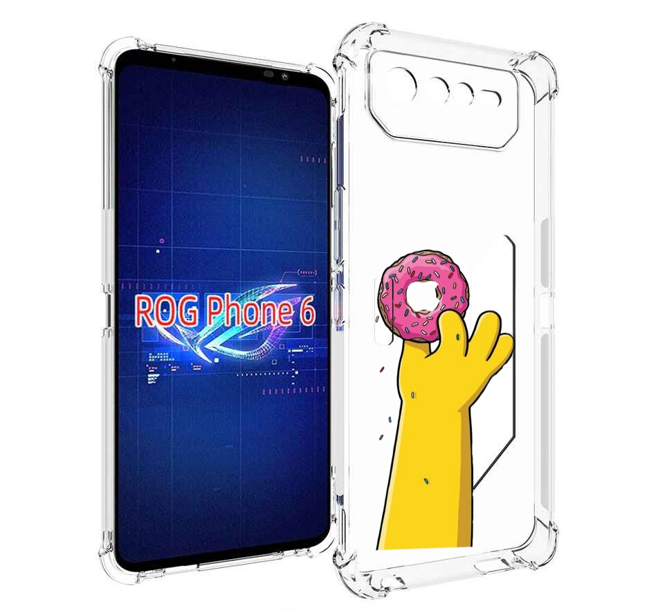 

Чехол MyPads вкусный-пончик для Asus ROG Phone 6, Прозрачный, Tocco