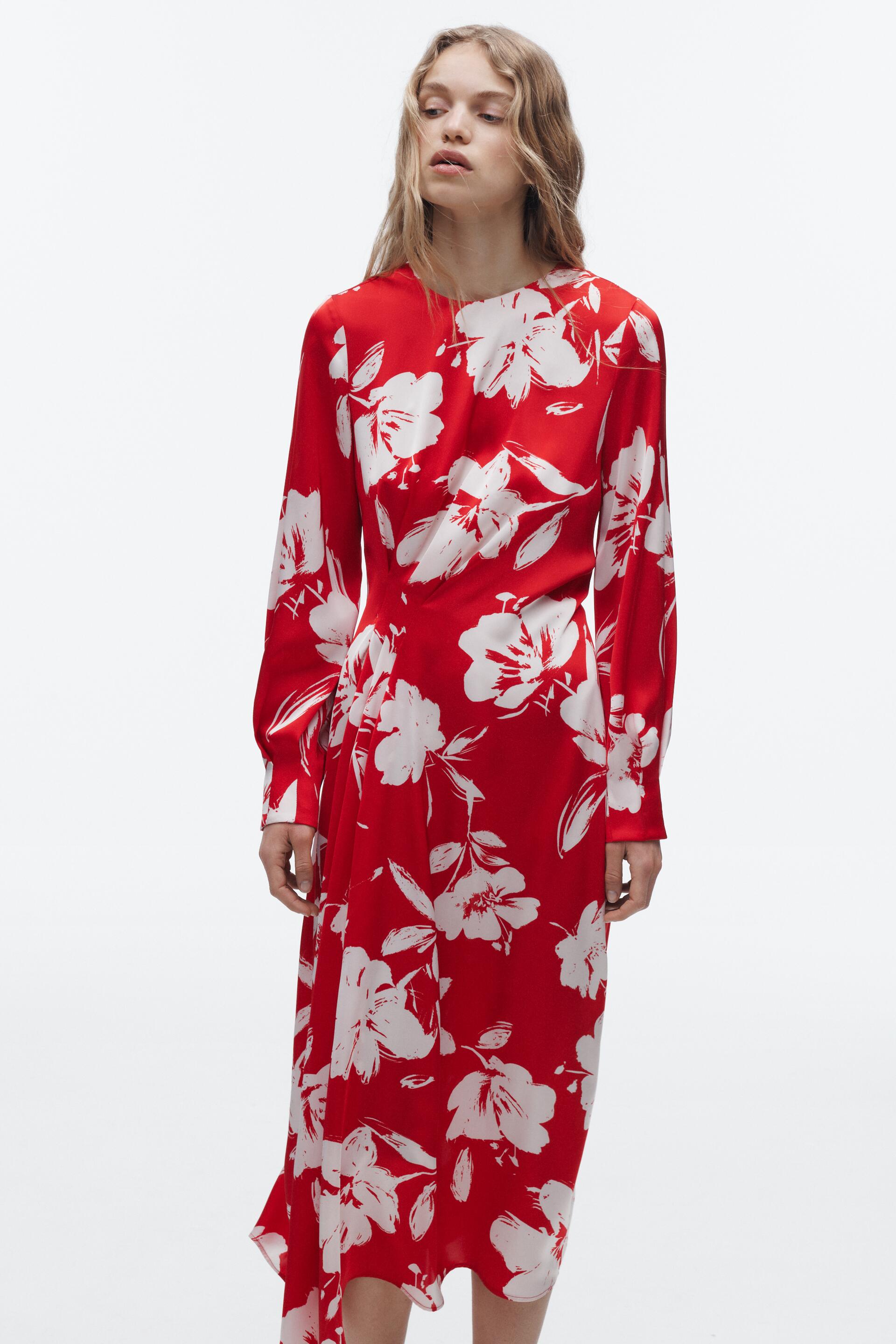 

Платье женское ZARA 02581117 бежевое S (доставка из-за рубежа), Бежевый, 02581117