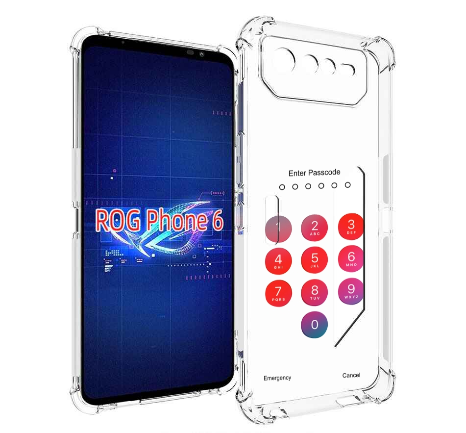 

Чехол MyPads введите-пароль для Asus ROG Phone 6, Прозрачный, Tocco