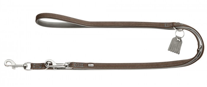 

Перестежка для собак HUNTER, кожа, серый, длина 2 м, Lucca