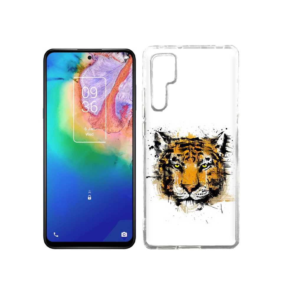 

Чехол MyPads Tocco для TCL 20 Pro тигруля, Прозрачный, Tocco