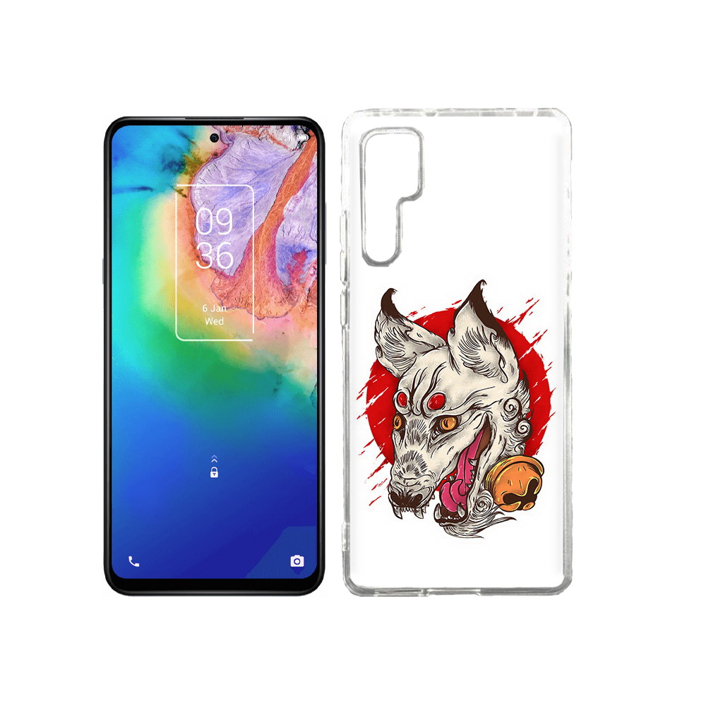 

Чехол MyPads Tocco для TCL 20 Pro страшная собака, Прозрачный, Tocco