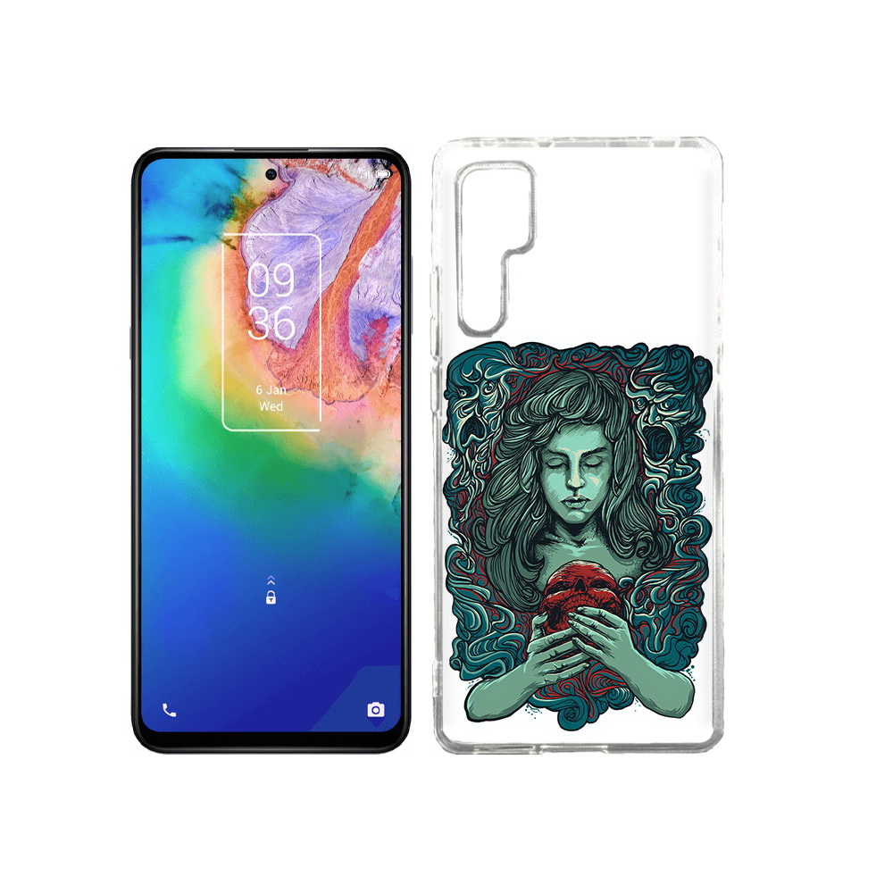 

Чехол MyPads Tocco для TCL 20 Pro спящая девушка, Прозрачный, Tocco