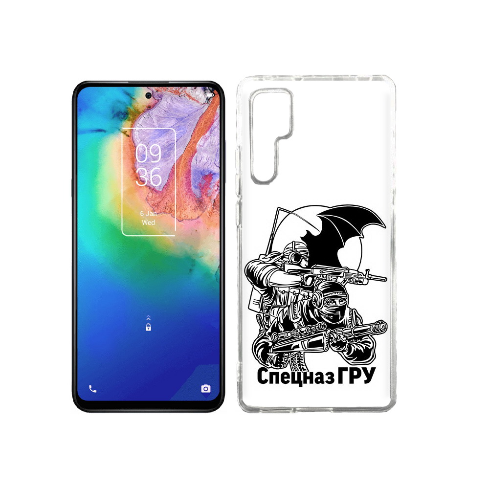 

Чехол MyPads Tocco для TCL 20 Pro спецназ гру, Прозрачный, Tocco