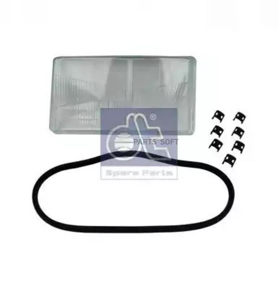 

DT SPARE PARTS 1.21468_стекло фары !левое\ Scania 4/P/G/R/T Series 1шт