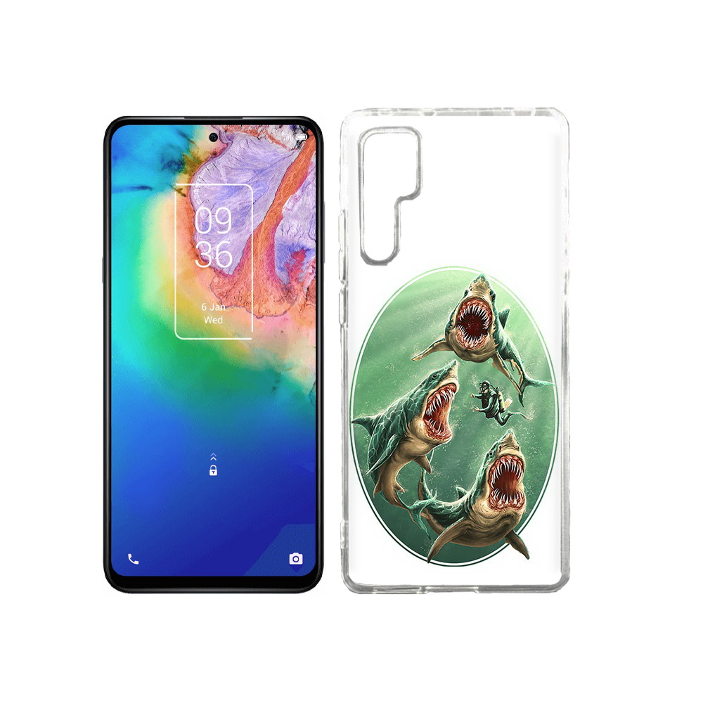 

Чехол MyPads Tocco для TCL 20 Pro синяя бездна, Прозрачный, Tocco