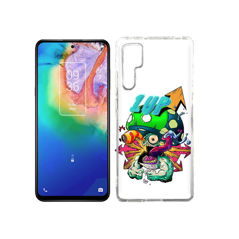 

Чехол MyPads Tocco для TCL 20 Pro сильный гриб абстракция, Прозрачный, Tocco