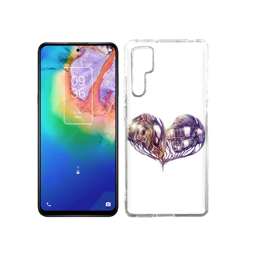

Чехол MyPads Tocco для TCL 20 Pro сердце абстракция, Прозрачный, Tocco