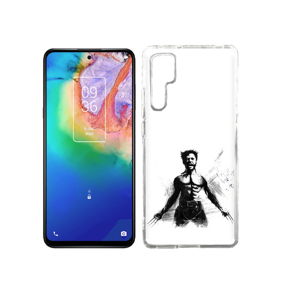

Чехол MyPads Tocco для TCL 20 Pro росомаха, Прозрачный, Tocco