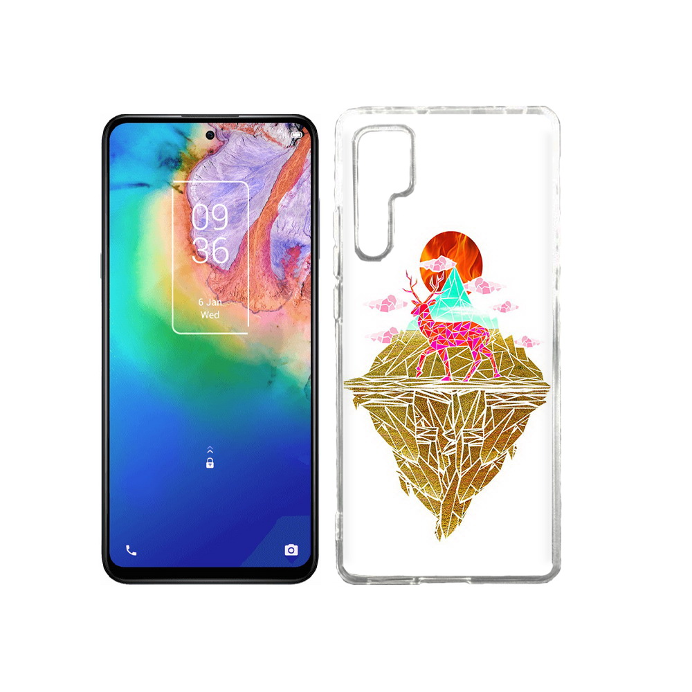 

Чехол MyPads Tocco для TCL 20 Pro розовый олень абстракция, Прозрачный, Tocco