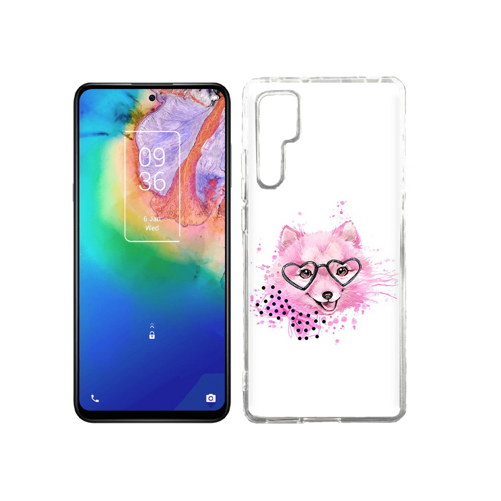 

Чехол MyPads Tocco для TCL 20 Pro розовый волченок, Прозрачный, Tocco