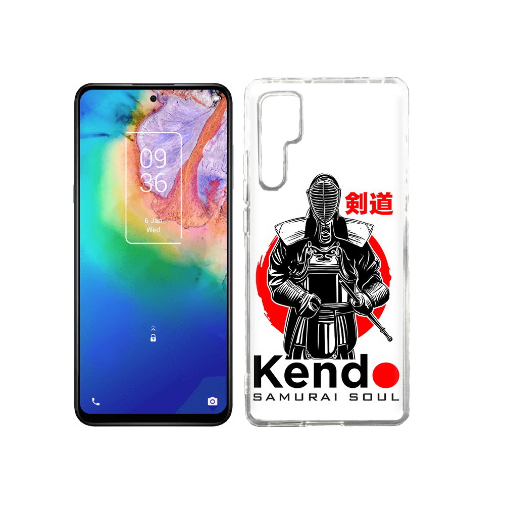 

Чехол MyPads Tocco для TCL 20 Pro рисованый самурай, Прозрачный, Tocco