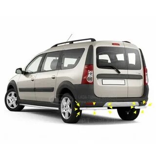 

Защита заднего бампера угловая d=51 мм (НПС) Lada Largus 2012-, Largus Cross 2015-, LLA220101