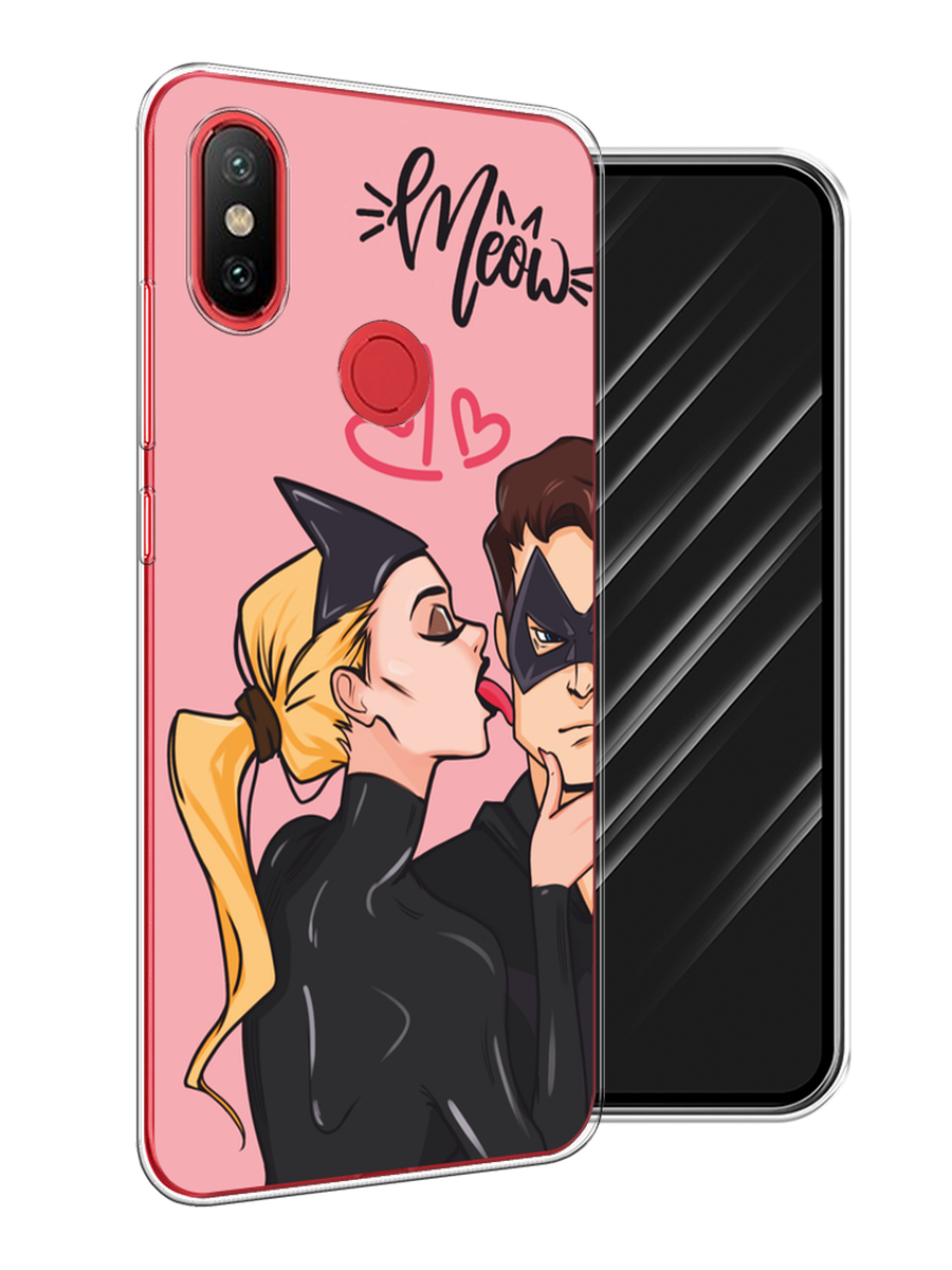 

Чехол Awog на Xiaomi Mi 6X/A2 "Kiss of Cat Woman", Розовый;черный;бежевый, 33350-1