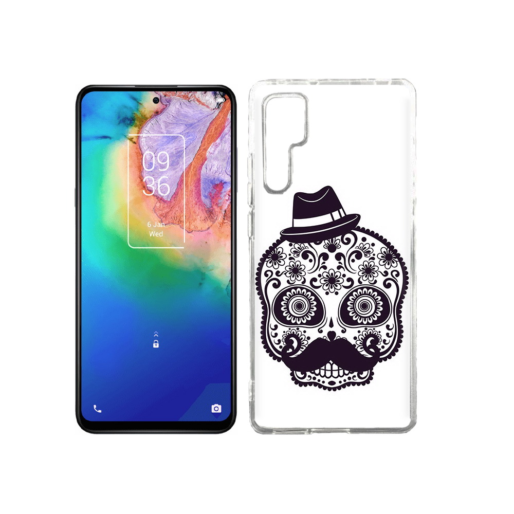 

Чехол MyPads Tocco для TCL 20 Pro разрисованный скелет, Прозрачный, Tocco
