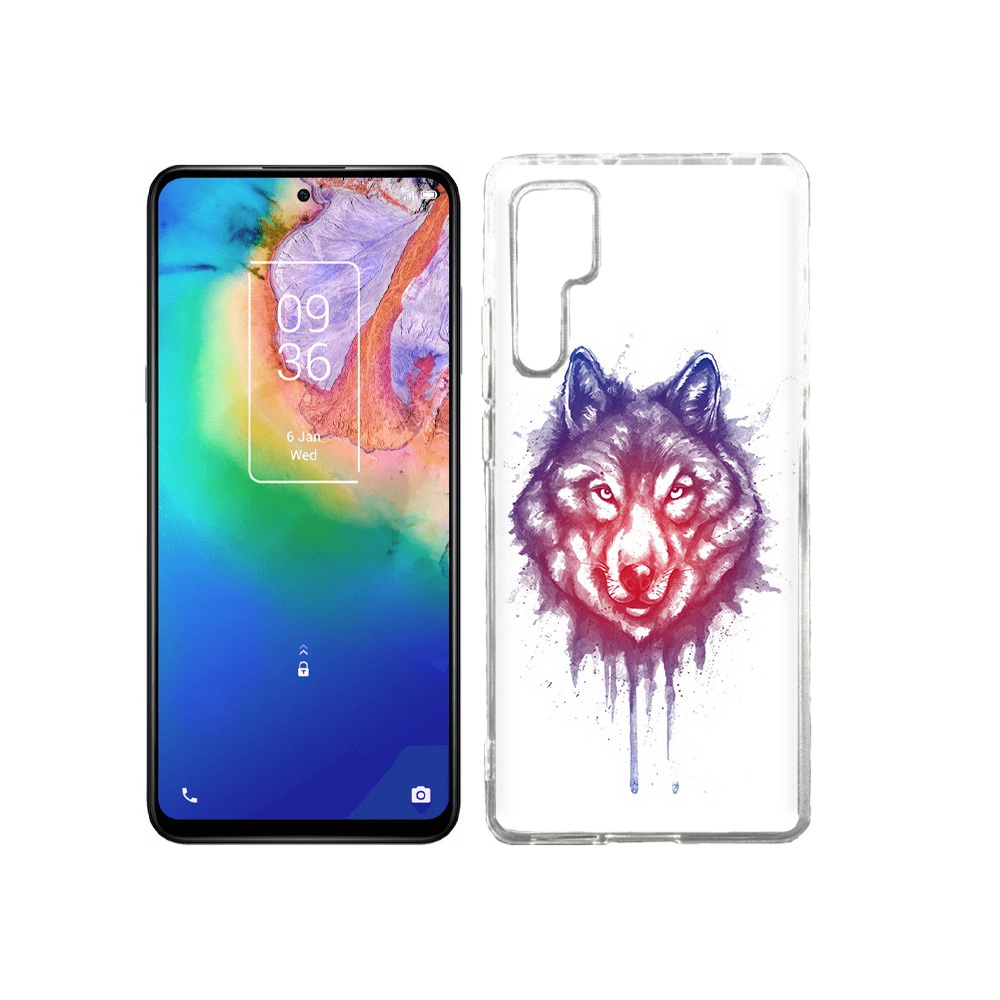 

Чехол MyPads Tocco для TCL 20 Pro пушистый волк, Прозрачный, Tocco