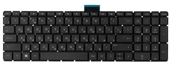 

клавиатура для ноутбука HP Pavilion 15-ab черная,Гор.Enter