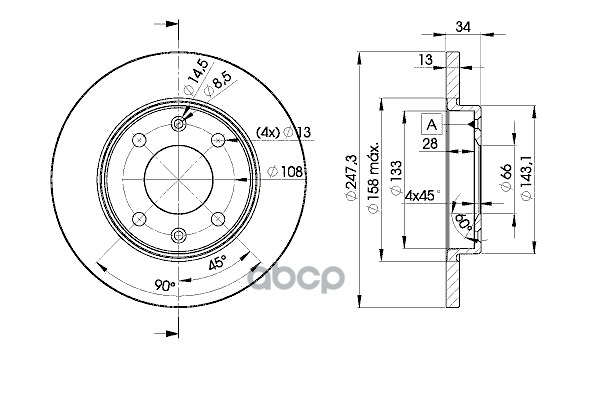 

Диск Тормозной Передний ICER 78BD4298